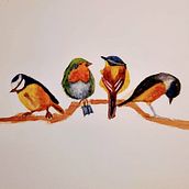 Mi Proyecto del curso: Acuarela artística para ilustración de aves. Traditional illustration, Watercolor Painting, Realistic Drawing, and Naturalistic Illustration project by Ariela Rossel - 10.07.2021