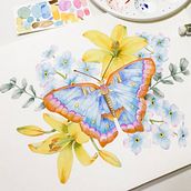 My project in Naturalist Illustrations with Watercolors: Drawing and Composition course. Traditional illustration, Drawing, Watercolor Painting, and Naturalistic Illustration project by Soo Ling - 10.08.2021