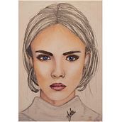 Meu projeto do curso: Ilustração com pastel e lápis de cor. Un progetto di Illustrazione tradizionale, Belle arti, Disegno a matita, Disegno, Disegno di ritratti, Disegno realistico e Disegno artistico di Marla Matos - 05.10.2021