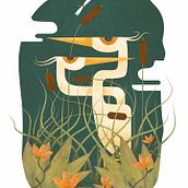 The herons. Traditional illustration project by Strijbol Lander - 04.09.2021