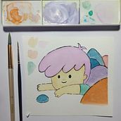 Mi Proyecto del curso: Técnicas de ilustración con acuarela y gouache. Un proyecto de Ilustración tradicional, Bellas Artes, Pintura, Pintura a la acuarela, Ilustración infantil y Pintura gouache de Alejandra Sanchez Leon - 08.10.2021