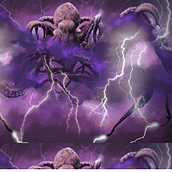 Purple Octopus. Photomontage project by Heber Barron - 10.03.2021
