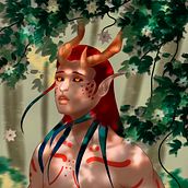 Mi Proyecto del curso: Iluminación y color para retratos digitales en Photoshop . Un progetto di Illustrazione tradizionale, Illustrazione digitale e Pittura digitale di Tetsuya c - 10.10.2021