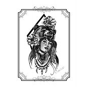 Il mio progetto del corso: Design e illustrazione digitale di tatuaggi con Procreate. Een project van Traditionele illustratie, Grafisch ontwerp, Digitale illustratie, Tatoeageontwerp y Digitale tekening van catalano_barbara - 09.10.2021