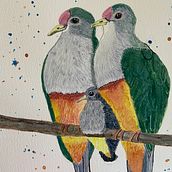 Sarah Stokes Birds - My Final Project. . Watercolor Painting project by Julie Hochstadter - 10.10.2021
