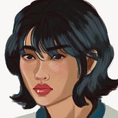 Fanart Round 6 Sae-Byeok. Traditional illustration project by Nathalia Beatriz de Felipe - 10.10.2021