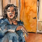 Portrait - artistic watercolour sketching. Watercolor Painting, Sketching, Sketchbook, and Traditional illustration project by tianadraws - 10.11.2021