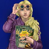 Luna Lovegood. Traditional illustration project by Cora Vergara - 10.11.2021