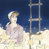 man of the stars. Traditional illustration, Animation, and Character Design project by Marcella Pera - 10.11.2021