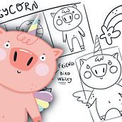 My project in Kawaii Illustration: Create Charming Characters course. Manga, Character Design, and Traditional illustration project by Olena - 10.10.2021