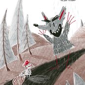 Illustrations for Little Red Riding Hood . Un proyecto de Ilustración tradicional de Helga Millstone - 11.10.2021