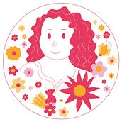 Meu projeto do curso: Retrato ilustrado com elementos botânicos. Projekt z dziedziny Trad, c, jna ilustracja, Ilustracja c, frowa, R, sunek botaniczn, R, sunek c i frow użytkownika Mariana Silva e Souza - 11.10.2021