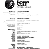 CURRICULUM VITAE. Design, Ilustração tradicional, Arquitetura e Ilustração arquitetônica projeto de Daynna Valle - 13.10.2021