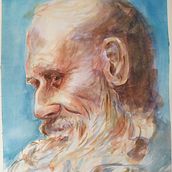 Mi Proyecto del curso: Retrato artístico en acuarela. Fine Arts, Painting, Watercolor Painting, and Portrait Drawing project by Juan Flores Chico - 10.13.2021