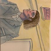 COLETTE. Een project van Traditionele illustratie,  Beeldende kunst, Schilderij y Aquarelschilderen van diogeneshernanmq07 - 14.10.2021