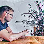 Amigándome con mis conflictos. Photograph, Portrait Photograph, and Photomontage project by Christian Martinez - 10.14.2021