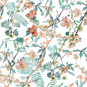 Mi Proyecto del curso: Motivos para repetir : flores silvestres amarillas. Un progetto di Illustrazione tradizionale, Pattern design, Pittura ad acquerello e Stampa di Maica Gv - 15.10.2021
