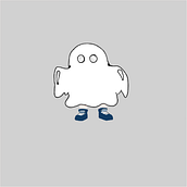 halloween (garoto com fantasia de fantasma). Un progetto di Illustrazione tradizionale di Elizabete Portella - 14.10.2021