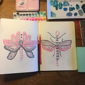 My project in Artist's Notebook: Explore Illustration Techniques course. Design, Traditional illustration, Fine Arts, Painting, Creativit, Creating with Kids, and Sketchbook project by Grey Valantynne - 10.15.2021