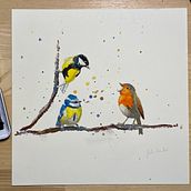 My project in Artistic Watercolor Techniques for Illustrating Birds course. Traditional illustration, Watercolor Painting, Realistic Drawing, and Naturalistic Illustration project by Julia Dimmler - 10.15.2021