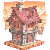 Little House (Markers). Un proyecto de Ilustración tradicional y Manga de Caio Yo - 15.10.2021