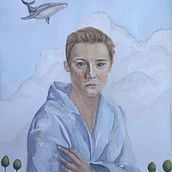 Retrato a partir de una fotografía . Watercolor Painting project by brunitoenrique2016 - 10.16.2021