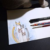 My Lovely Anabuls. Watercolor Painting project by Dita - 10.15.2021