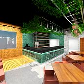 Mi Proyecto del curso: Diseño de interiores para restaurantes. Projekt z dziedziny Architektura wnętrz, Projektowanie wnętrz, Dekoracja wnętrz, Projektowanie powierzchni h, low i ch użytkownika Darwin Machiste - 30.10.2021