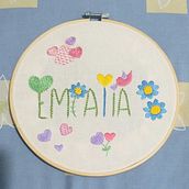 Mi Proyecto del curso: Técnicas básicas para bordar letras. Embroider project by sandracontrerasg28 - 10.17.2021