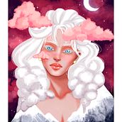 Avalanche Girl. Traditional illustration project by Nathalia Beatriz de Felipe - 10.16.2021