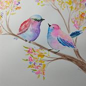 Mi Proyecto del curso: Acuarela artística para ilustración de aves. Un progetto di Illustrazione tradizionale, Pittura ad acquerello, Disegno realistico e Illustrazione naturalistica di Sarai Silva Medrano - 17.10.2021