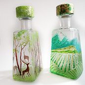 Arte y Sostenibilidad. Un progetto di Belle arti, Scenografia, Pittura, Pittura decorativa, Collage, Design di accessori, Artigianato e Lighting design di Yessie Morales - 17.10.2021