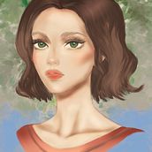 Mijn project van de cursus: Digitale fantasieportretten met Photoshop. Een project van Traditionele illustratie,  Tekening, Digitale illustratie,  Portrettekening, Digitale tekening y  Digitaal schilderij van Iza Krol - 17.10.2021