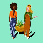 people. Traditional illustration, Digital Illustration, Digital Painting, and Concept Art project by Maria - 10.17.2021