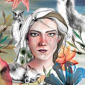 My project in Illustrated Portrait in Watercolor course. Traditional illustration, Fine Arts, Painting, Drawing, Watercolor Painting, Portrait Drawing, and Artistic Drawing project by Anna Juskova - 10.11.2021