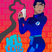 Kali Uchis as Agent Honeydew. Un progetto di Illustrazione tradizionale, Character design, Fumetto, Creatività, Disegno, Disegno digitale e Manga di Jovion Curtis - 13.10.2021