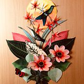 Mi Proyecto del curso: Murales de collage con papel: crea obras inspiradas en la naturaleza. Un progetto di Artigianato, Collage, Papercraft, Interior Design e Illustrazione botanica di Paulina Ramírez Reyes - 18.10.2021
