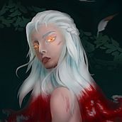 Mi Proyecto del curso: Retratos digitales de fantasía con Photoshop. Traditional illustration, Drawing, Digital Illustration, Portrait Drawing, Digital Drawing, and Digital Painting project by Amanda Méndez Piñero - 10.11.2021