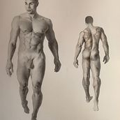My project in Realistic Human Figure Drawing course. Een project van Traditionele illustratie,  Beeldende kunst,  Schetsen, Tekening met potlood,  Tekening, Realistische tekening y Anatomisch tekenen van herve121 - 18.10.2021