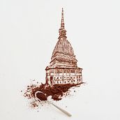 Caffarel, "La Mole", 2017. Traditional illustration, Food Photograph, Instagram, Social Media, Advertising, and Fine-Art Photograph project by Giulia Bernardelli - 10.18.2021