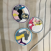 Mi Proyecto del curso: Ilustración de personajes con hilo y aguja. Un projet de Broderie et Illustration traditionnelle de Regina Sofia - 19.10.2021