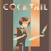 My project in Art Deco Style for Digital Illustration course. Projekt z dziedziny Trad, c, jna ilustracja,  Sztuki piękne,  Projektowanie plakatów, Ilustracja c i frowa użytkownika histassie - 18.10.2021