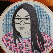 bordado retrato. Design project by rorozco22 - 10.19.2021