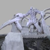Kraken: Escultura digital de criaturas fantásticas con ZBrush. 3D Modeling, 3D, and 3D Character Design project by Sebastian Garcia - 04.17.2021