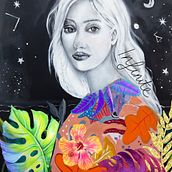 Mi Proyecto del curso: retrato con lápiz, técnicas de color y Photoshop. Fine Arts, Pencil Drawing, Drawing, Digital Illustration, Portrait Drawing, and Traditional illustration project by paula vidal - 10.20.2021