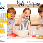 Taller de cocina para niños. Advertising project by Ana Arcia - 10.17.2021