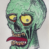 Zombies and Ghouls. Traditional illustration project by Adriel Lazarus - 10.20.2021