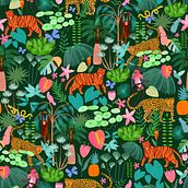 Mon projet du cours : Illustration numérique de motifs inspirés de la faune et la flore. Traditional illustration, Pattern Design, Drawing, Digital Illustration, and Botanical Illustration project by Laura Lhuillier - 06.01.2021