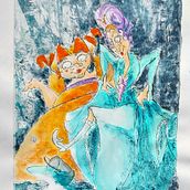 My project in Introduction to Children’s Illustration course. Traditional illustration, Fine Arts, Painting, Pencil Drawing, Drawing, Watercolor Painting, Children's Illustration, and Narrative project by elisa.gamberini1 - 10.20.2021
