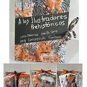 A   los  Ilustradores Prehistoricos . Traditional illustration, Fine Arts, Painting, Creativit, and Sketchbook project by Concepcion FONTANA - 10.20.2021